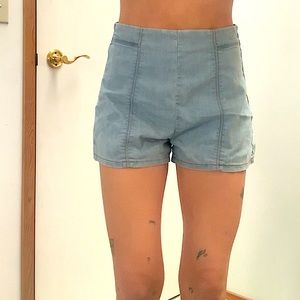 Jean High Waist Shorts
